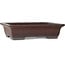 Rectangular unglazed bonsai pot by Yamaaki Toshio (third generation) - 485 x 370 x 123 mm