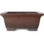 Maceta rectangular sin esmaltar para bonsái de Yamaaki Toshio (tercera generación) - 467 x 360 x 143 mm