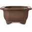 Mokko bonsai pot zonder glazuur - 185 x 137 x 70 mm