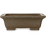 Pot à bonsaï rectangulaire non émaillé de Yamaaki Koshosen (deuxième génération) - 140 x 113 x 47 mm