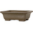 Rectangular unglazed bonsai pot by Yamaaki Koshosen (second generation) - 140 x 113 x 47 mm