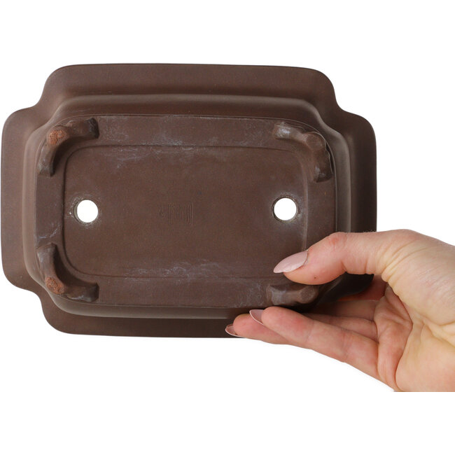 Mokko unglazed bonsai pot - 185 x 137 x 70 mm