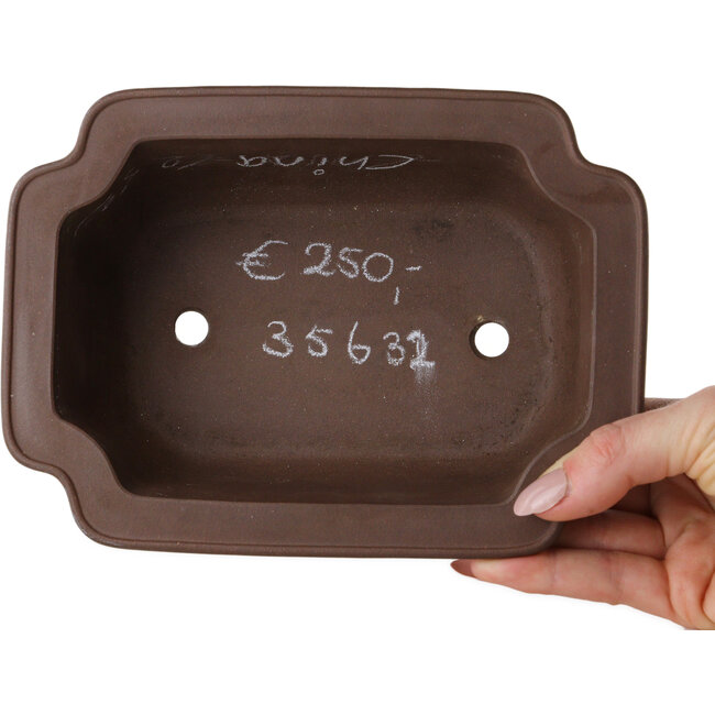 Pot à bonsaï Mokko non émaillé - 185 x 137 x 70 mm