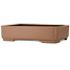 Rectangular unglazed bonsai pot by Houtoku - 407 x 312 x 100 mm