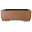 Maceta rectangular sin esmaltar para bonsái de Houtoku - 407 x 312 x 100 mm
