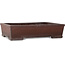 Maceta rectangular sin esmaltar para bonsái de Yamaaki Toshio (tercera generación) - 460 x 335 x 112 mm