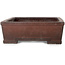 Maceta rectangular sin esmaltar para bonsái de Yamaaki Toshio (tercera generación) - 460 x 335 x 112 mm