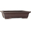 Rectangular unglazed bonsai pot by Yamaaki Toshio (third generation) - 480 x 365 x 120 mm