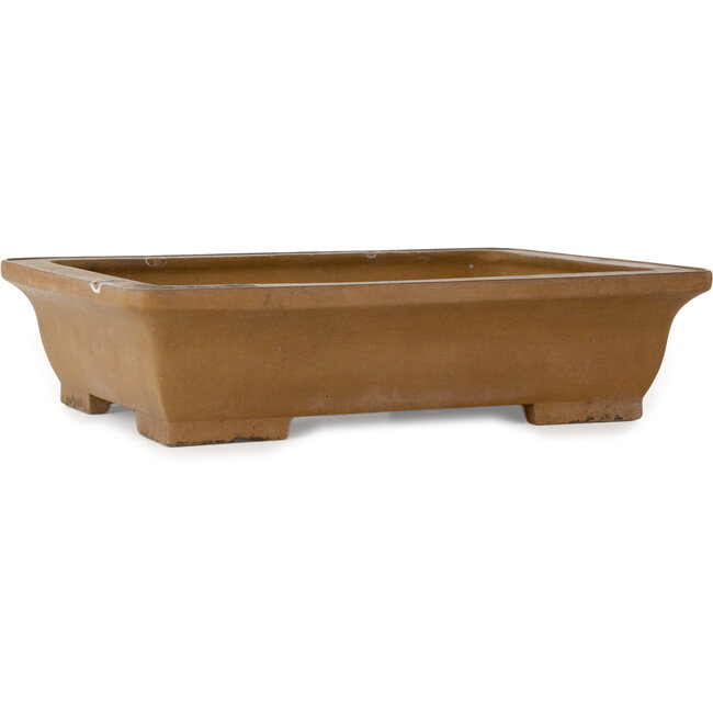 Vaso bonsai rettangolare non smaltato di Maruhei - 420 x 313 x 100 mm