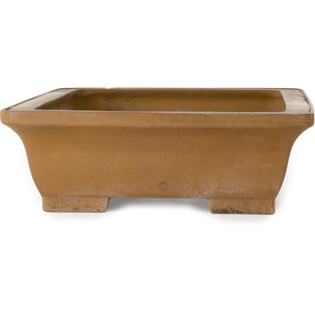 Rectangular unglazed bonsai pot by Maruhei - 420 x 313 x 100 mm