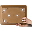 Maceta rectangular sin esmaltar para bonsái de Maruhei - 420 x 313 x 100 mm
