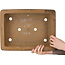 Pot à bonsaï rectangulaire non émaillé de Maruhei - 420 x 313 x 100 mm