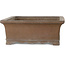 Pot à bonsaï rectangulaire non émaillé de Yamaaki Koshosen (deuxième génération) - 385 x 307 x 115 mm