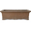 Maceta rectangular sin esmaltar para bonsái de Yamaaki Koshosen (segunda generación) - 385 x 307 x 115 mm