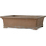 Maceta rectangular sin esmaltar para bonsái de Yamaaki Koshosen (segunda generación) - 385 x 307 x 115 mm