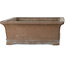 Rectangular unglazed bonsai pot by Yamaaki Koshosen (second generation) - 385 x 307 x 115 mm