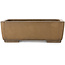 Rectangular unglazed bonsai pot by Yamaaki Toshio (third generation) - 350 x 250 x 115 mm