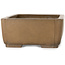 Rectangular unglazed bonsai pot by Yamaaki Toshio (third generation) - 350 x 250 x 115 mm