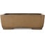 Maceta rectangular sin esmaltar para bonsái de Yamaaki Toshio (tercera generación) - 350 x 250 x 115 mm