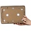 Maceta rectangular sin esmaltar para bonsái de Yamaaki Toshio (tercera generación) - 350 x 250 x 115 mm