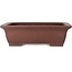 Maceta rectangular sin esmaltar para bonsái de Yamaaki Toshio (tercera generación) - 440 x 335 x 128 mm