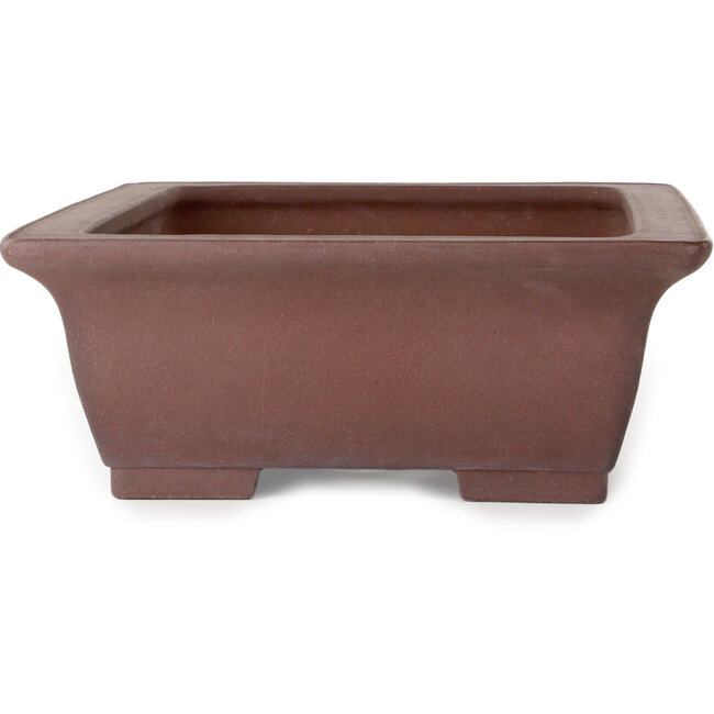 Maceta rectangular sin esmaltar para bonsái de Yamaaki Toshio (tercera generación) - 440 x 335 x 128 mm