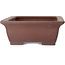 Vaso bonsai rettangolare non smaltato di Yamaaki Toshio (terza generazione) - 440 x 335 x 128 mm