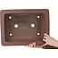 Maceta rectangular sin esmaltar para bonsái de Yamaaki Toshio (tercera generación) - 440 x 335 x 128 mm