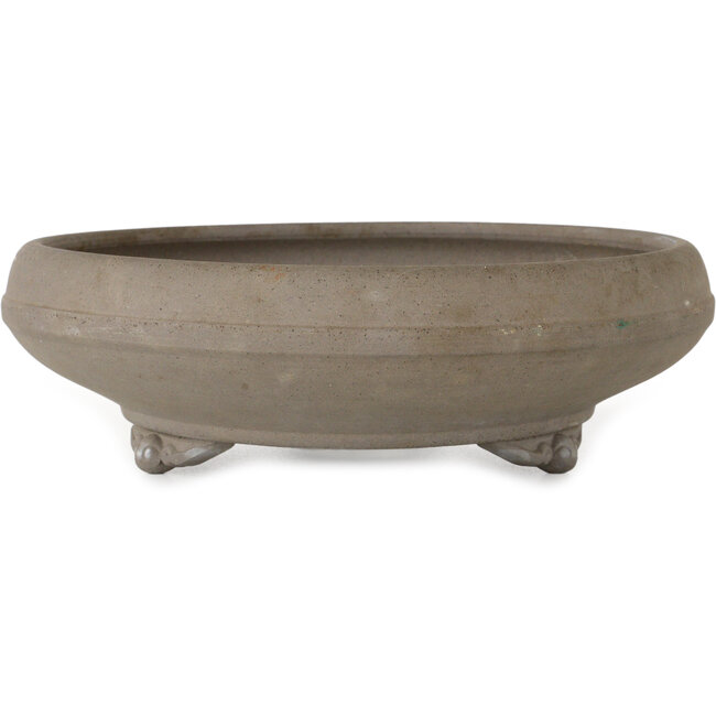 Vaso bonsai rotondo non smaltato di Houtoku - 245 x 245 x 77 mm