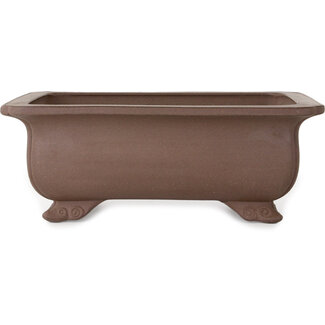 Keizan Pot à bonsaï rectangulaire non émaillé de 285 mm, de la marque Keizan, Tokoname, Japon