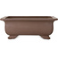 Pot à bonsaï rectangulaire non émaillé de Keizan - 285 x 223 x 105 mm