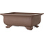 Pot à bonsaï rectangulaire non émaillé de Keizan - 285 x 223 x 105 mm
