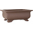 Pot à bonsaï rectangulaire non émaillé de Keizan - 285 x 223 x 105 mm