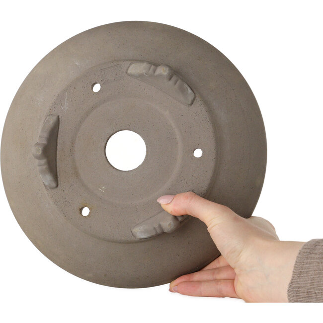 Pot à bonsaï rond non émaillé de Houtoku - 245 x 245 x 77 mm