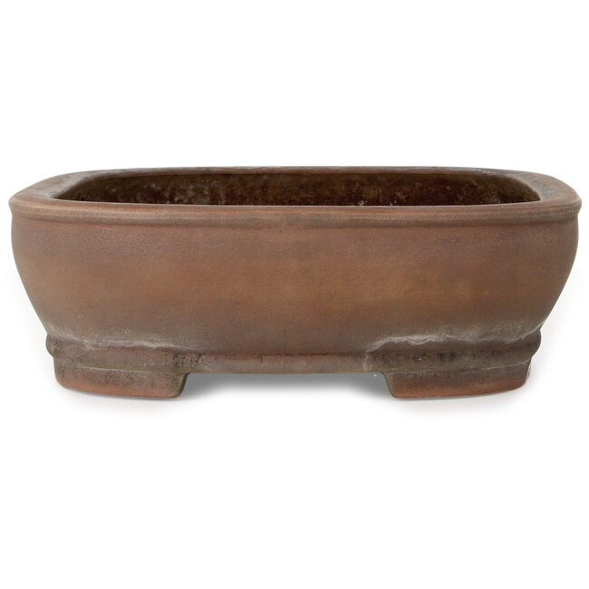 Ovale, ongeglazuurde bonsaipot van Izumiya (Zenigo) - 400 x 293 x 93 mm