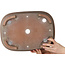 Ovale, ongeglazuurde bonsaipot van Izumiya (Zenigo) - 400 x 293 x 93 mm