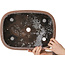 Pot à bonsaï ovale non émaillé d'Izumiya (Zenigo) - 400 x 293 x 93 mm