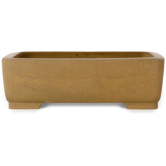 Maruhei 345 mm rectangular unglazed bonsai pot by Maruhei, Tokoname, Japan