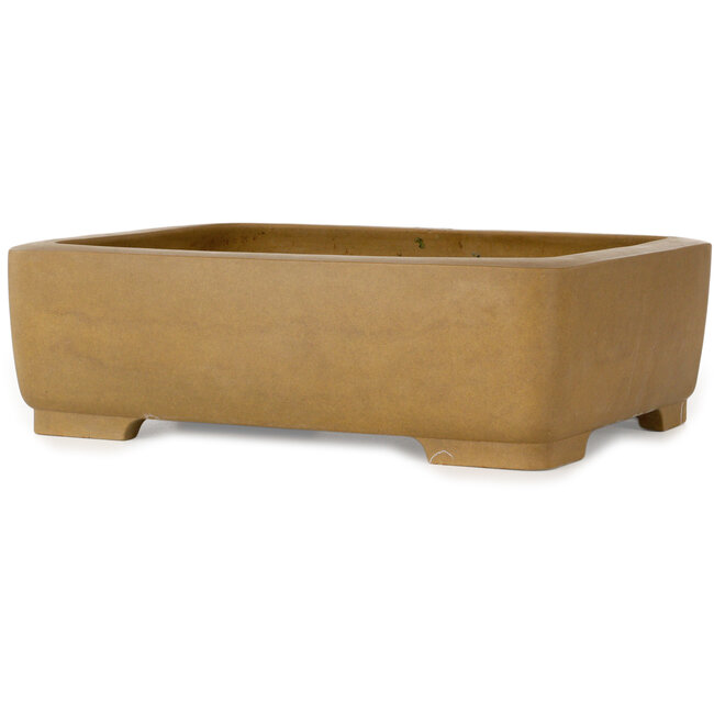 Rectangular unglazed bonsai pot by Maruhei - 345 x 260 x 105 mm