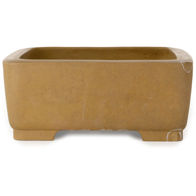 Pot à bonsaï rectangulaire non émaillé de Maruhei - 345 x 260 x 105 mm