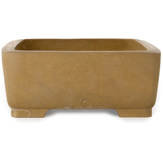 Pot à bonsaï rectangulaire non émaillé de Maruhei - 345 x 260 x 105 mm
