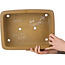 Pot à bonsaï rectangulaire non émaillé de Maruhei - 345 x 260 x 105 mm