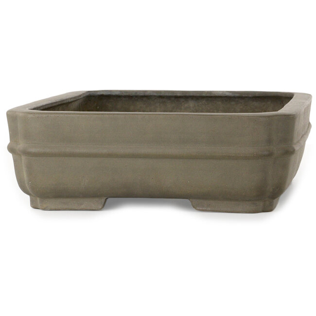 Vaso bonsai rettangolare non smaltato di Hekisui - 407 x 287 x 95 mm
