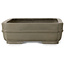 Rectangular unglazed bonsai pot by Hekisui - 407 x 287 x 95 mm