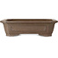 Pot à bonsaï rectangulaire non émaillé de Yamaaki Koshosen (deuxième génération) - 425 x 340 x 111 mm