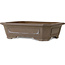 Rectangular unglazed bonsai pot by Yamaaki Koshosen (second generation) - 425 x 340 x 111 mm