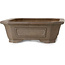 Pot à bonsaï rectangulaire non émaillé de Yamaaki Koshosen (deuxième génération) - 425 x 340 x 111 mm