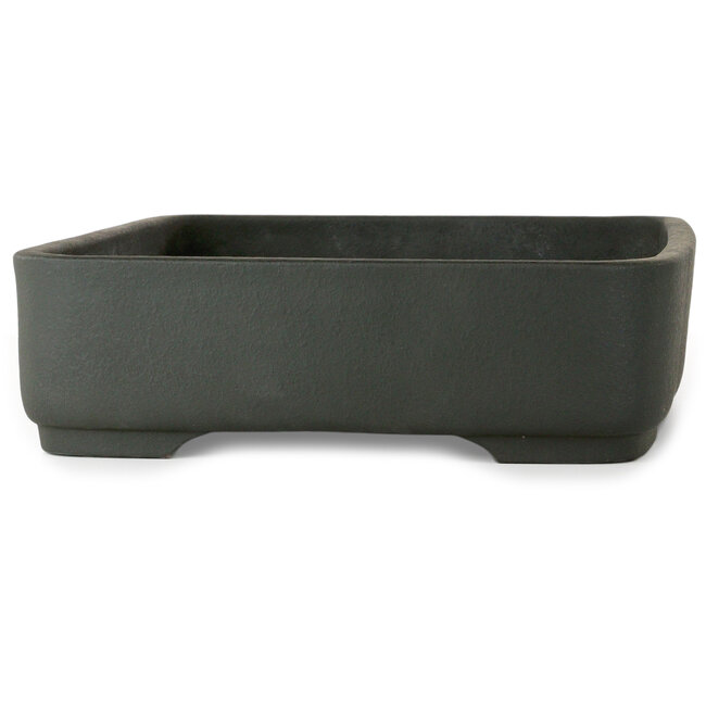 Pot à bonsaï rectangulaire non émaillé de Houtoku - 462 x 362 x 105 mm
