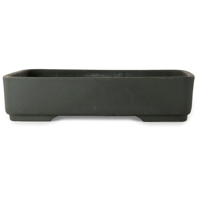 Rectangular unglazed bonsai pot by Houtoku - 462 x 362 x 105 mm