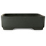 Rectangular unglazed bonsai pot by Houtoku - 462 x 362 x 105 mm